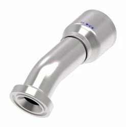 4S24FHF20 Aeroquip By Danfoss | 4 Wire 4S SAE Code 62 Flange (FHF) 30° Elbow Crimp Fitting | -24 Code 62 Flange X -20 Hose Barb | Steel