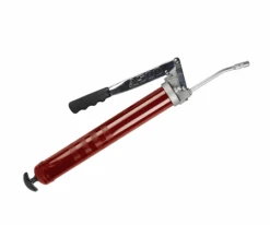 500-L By Alemite | High Capacity Lever Gun | 10000 PSI | 24oz Cylinder Capacity | Rigid Extension, Coupler, Loader Fitting