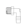 5003320 THERMOBARB® By NewAge | Natural Nylon Male 90° Elbow | 3/8" Hose ID X 1/8" Male NPT | Bag Of 100