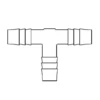 5026665 THERMOBARB® By NewAge | Natural Polypropylene Barbed Tee | 1/4" X 1/4" X 1/4" Hose ID | Bag Of 100
