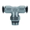 50210N-8-3/8 By AIGNEP | 50N Series | Swivel Branch | 8mm Tube X 3/8" Swift-Fit Male | Tee | Pack Of 10