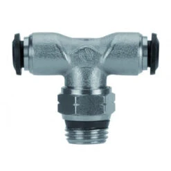 50210N-8-3/8 By AIGNEP | 50N Series | Swivel Branch | 8mm Tube X 3/8" Swift-Fit Male | Tee | Pack Of 10