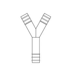 5090596 THERMOBARB® By NewAge | Polypropylene Y Connector FDA | 1/8" Hose ID | Bag Of 10