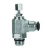 50905N-8-1/8 By AIGNEP | Functional (Flow Controls) Series | Flow Control | Meter Out | Knob Adjust | 8mm Tube X 1/8" Swift-Fit Male