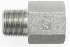 5405-04-04-SS By Brennan Inc. | -04 Male Pipe X -04 Female Pipe | Straight | Expander | Stainless Steel