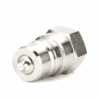 FD56-1072-04-04 Hansen® By Danfoss | Quick Disconnect Coupling | 5600 Series | 1/4" Female SAE O-Ring Boss X 7/16" ISO 7241 Type A | Plug | Valved | FKM Seal | Carbon Steel
