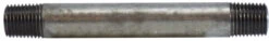 56034 By Midland | Schedule 40 Welded Nipple | 1/4" Diameter X 10" Length | Galvanized Steel