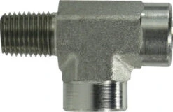 560244 By Midland | Hydraulic Pipe | 1/4" Male Pipe X 1/4" Female Pipe X 1/4" Female Pipe | Street Tee | Steel