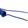 PR14-10-B By Coilhose | Flexcoil Air Hose | 1/4" Hose ID X 3/8" Hose OD | 1/4" Male NPT Reusable Rigid Fittings | Blue | Polyurethane | 10ft