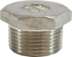 62638 By Midland | 150# Stainless Steel Fitting | Cored Hex Head Plug | 2" Male NPT | 304 Stainless Steel 1 62638 By Midland | 150# Stainless Steel Fitting | Cored Hex Head Plug | 2" Male NPT | 304 Stainless Steel