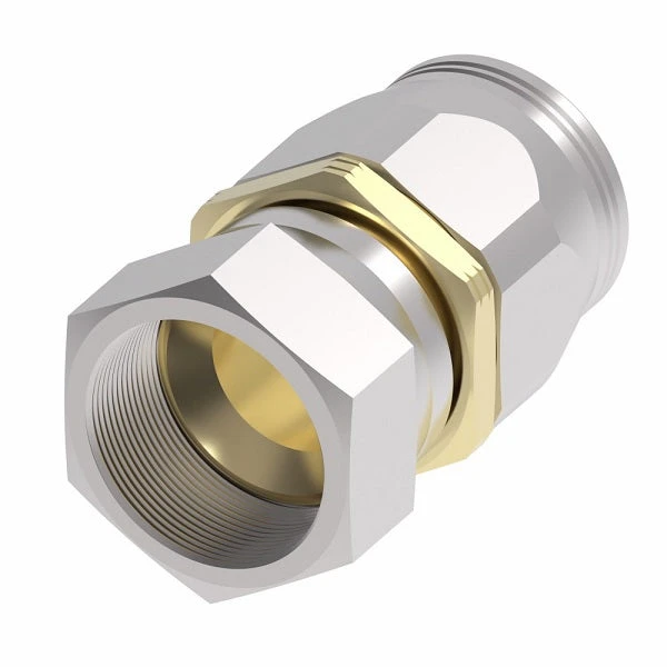 63-190535-20 Aeroquip By Danfoss | Female 37° JIC Swivel Super Gem PTFE Reusable Hose Fitting | -20 Female 37° JIC Swivel X -20 Reusable Hose End | Steel & Brass 1 63-190535-20 Aeroquip By Danfoss | Female 37° JIC Swivel Super Gem PTFE Reusable Hose Fitting | -20 Female 37° JIC Swivel X -20 Reusable Hose End | Steel & Brass