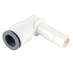 6382 60 56WP2 By Parker | Legris LIQUIfit® Plug-In Fitting | 3/8" Push-to-Connect X 1/4" Tube Stem | 1.26" Length | 90° Elbow | Nylon | Pack Of 10