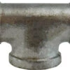 64317 By Midland | Malleable Iron #150 Fitting | Bullhead | 1-1/4" Female NPT X 1-1/4" Female NPT X 1-1/2" Female NPT | Tee | Galvanized Iron