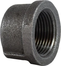 65478 By Midland | Malleable Iron #150 Fitting | 2" Female NPT | Cap | Black Iron