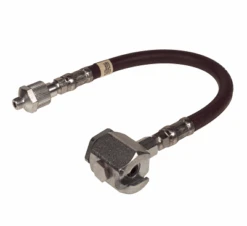6704-B By Alemite | 18" Hose Assembly For Giant Button Head Fittings | 1/8" Male NPTF | 4800 PSI