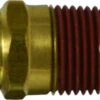 681208 By Midland | DOT Push-In Fitting | Connector | 3/4" Tube OD X 1/2" Male NPTF | Brass