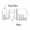6GC10-12x12 By Couplamatic | Grip Crimp 6GC Series Coupling | 3/4" Hose ID X G-3/4-14 Thread Size Female 60° Cone Swivel | 3/4" BSPP Size | Straight | Trivalent Zinc Plating
