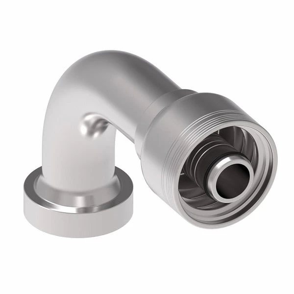 6S24CTB20 Aeroquip By Danfoss | 6 Wire 6S CAT Flange 90° Elbow (CTB) Crimp Fitting | -24 CAT Flange X -20 Hose Barb | Steel 3 6S24CTB20 Aeroquip By Danfoss | 6 Wire 6S CAT Flange 90° Elbow (CTB) Crimp Fitting | -24 CAT Flange X -20 Hose Barb | Steel - Image 3