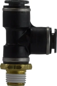 710804C By Midland | DOT Push-In Fitting | 1/2" Tube OD X 1/4-18 Male NPT | Run Tee | Composite Body