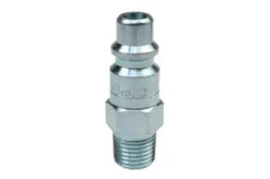 5803 By Coilhose | Coilflow™ Industrial Interchange Connector | Manual | 3/8" Body Size | 1/4" Male NPT Thread | Straight | Plated Steel (Type 58)