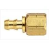 FBM1232 Eaton Aeroquip® -06 SOCKETLESS™ Female Flare Straight Fitting - 3/4-16 Thread - Brass