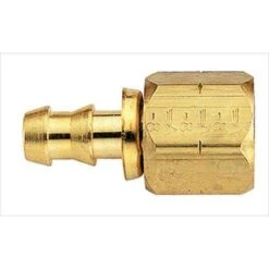 FBM1232 Eaton Aeroquip® -06 SOCKETLESS™ Female Flare Straight Fitting - 3/4-16 Thread - Brass