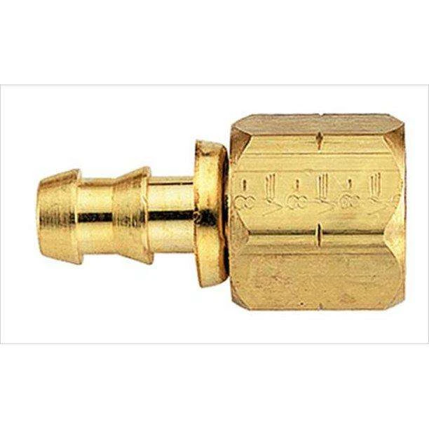 FBM1232 Eaton Aeroquip® -06 SOCKETLESS™ Female Flare Straight Fitting - 3/4-16 Thread - Brass 1 FBM1232 Eaton Aeroquip® -06 SOCKETLESS™ Female Flare Straight Fitting - 3/4-16 Thread - Brass