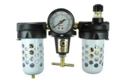 8882AAGR By Coilhose | Heavy Duty Series Filter + Regulator + Lubricator | Gauge | Bowl Guard | 1/4" Pipe Size | Die Cast Aluminum