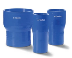 FLX7903-300350 By FlexFab | Series 7903 | 4-ply Reducer | 3.00"/3.50" ID | 3.39"/3.89" OD | Blue | 6" Overall Length