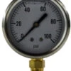 80069 By Midland | Liquid Filled Gauge | 1/4" Male NPT Lower Mount | 2-1/2" Face | 0-600 PSI | Stainless Steel