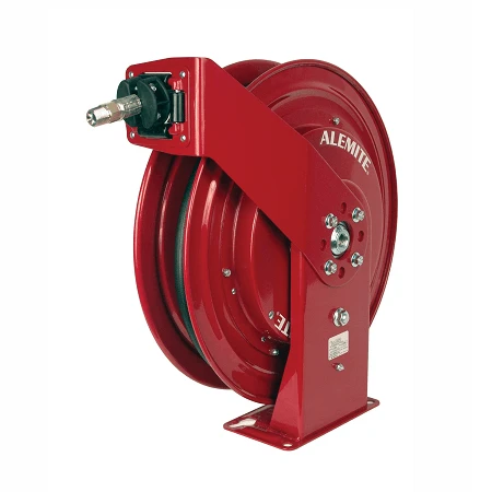 8078-F By Alemite | Heavy Duty Reel | Air/Water | Connecting Hose Inlet: 1/2" Male NPTF | Delivery Hose Outlet: 1/4" Male NPTF | Delivery Hose Specification: 3/8" X 50ft (317803-50) | Max Pressure: 300 PSI 1 8078-F By Alemite | Heavy Duty Reel | Air/Water | Connecting Hose Inlet: 1/2" Male NPTF | Delivery Hose Outlet: 1/4" Male NPTF | Delivery Hose Specification: 3/8" X 50ft (317803-50) | Max Pressure: 300 PSI