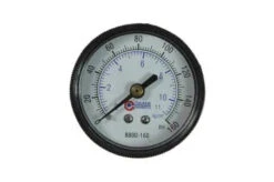 8800-160 By Coilhose | 27 Modular Series Regulator Accessory | 2" Dial Gauge (0-160 PSI) | 1/4" Back Mount