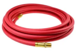 H38025N By Coilhose | General Purpose Hose | 3/8" Hose ID | 21/32" Hose OD | 3/8" Male NPT Rigid | Red | EPDM | 25ft