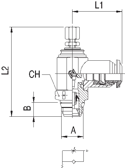 55925-4-1/8 By AIGNEP | Functional (Flow Controls) Series | Needle Valve | 8mm Tube X 3/8" Swift-Fit Male 2 55925-4-1/8 By AIGNEP | Functional (Flow Controls) Series | Needle Valve | 8mm Tube X 3/8" Swift-Fit Male - Image 2