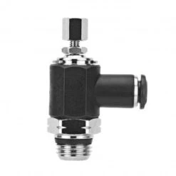 55925-4-1/8 By AIGNEP | Functional (Flow Controls) Series | Needle Valve | 8mm Tube X 3/8" Swift-Fit Male