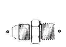 9002-12-08 By AdaptAll | -12 Male JIC X -08 Male BSPP | Adapter | Carbon Steel