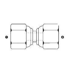 9025-16-16 By AdaptAll | -16 Female BSPP Swivel X -16 Female BSPP | Swivel Adapter | Carbon Steel