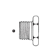 9030M-30x1.5 By AdaptAll | 30mm Metric Hex Plug | Carbon Steel