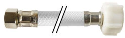 921516 By Midland | PVC Ballcock Connector (Lead Free) | 1/2" Female Iron Pipe X 7/8" Ballcock | 16" Length | Straight | Chrome Plated Brass