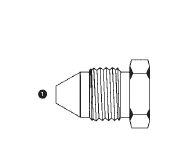 9231-22 By AdaptAll | 22mm Komatsu Hex Plug | Carbon Steel