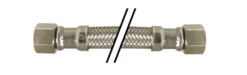 923124 By Midland | Ice Maker Connector | Lead Free | 1/4" Compression X 1/4" Compression | 24" Length | Chrome Plated Brass