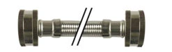 923972 By Midland | Washing Machine Connector | Lead Free | 3/4" Female Garden Hose X 3/4" Female Garden Hose | 72" Length | Chrome Plated Brass