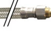 924260 By Midland | Dishwasher Connector (Lead Free) | 3/8" Compression X 3/4" Female Garden Hose | 60" Length | 90° Elbow | Chrome Plated Brass