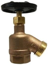 942100 By Midland | Bent Nose Garden Valve | 1/2" Female Pipe Inlet X 1/2" Male GHT Outlet | Brass