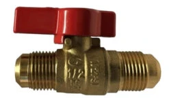 943342 By Midland | Gas Ball Valve | Regular Port | 3/8" Male Flare X 3/8" Male Flare | Brass