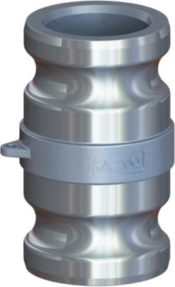 AA-AL-150 By Campbell Fittings | Standard Cobra Cam & Groove | 1-1/2" X 1-1/2" Spool Adapter | Straight | Aluminum