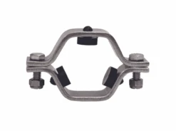 B24RV-G75 Dixon Valve 304 Stainless Steel Sanitary Hex Pipe Size Hanger With Rubber Grommets - 3/4" Pipe Size