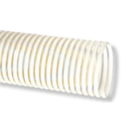BCWF2 Tigerflex By Kuriyama | BCWF Series | Food Grade, Low-Profile, Counterclockwise Coils Banding Coil | White | 2" ID | Rigid PVC | 3ft Length
