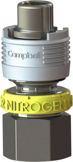 BMFS-4N By Campbell Fittings | Single-Lock Coupling | For Nitrogen Use Only | 1" Male Pipe X 1" Female NPT Thread | Straight | Plated Steel
