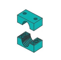 S7040C By ZSi-Foster | Beta Clamp | Standard Series | 2-1/2" Tube | Cushion Body ONLY | Polypropylene